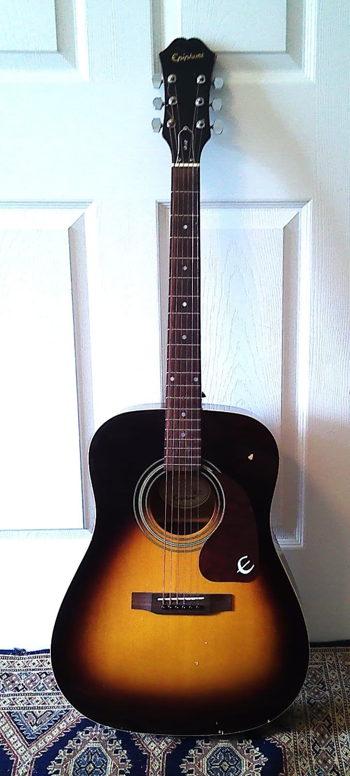 Epiphone by Gibson PR-150 VS DR Series Sunburst 6 String Acoustic VG Condition