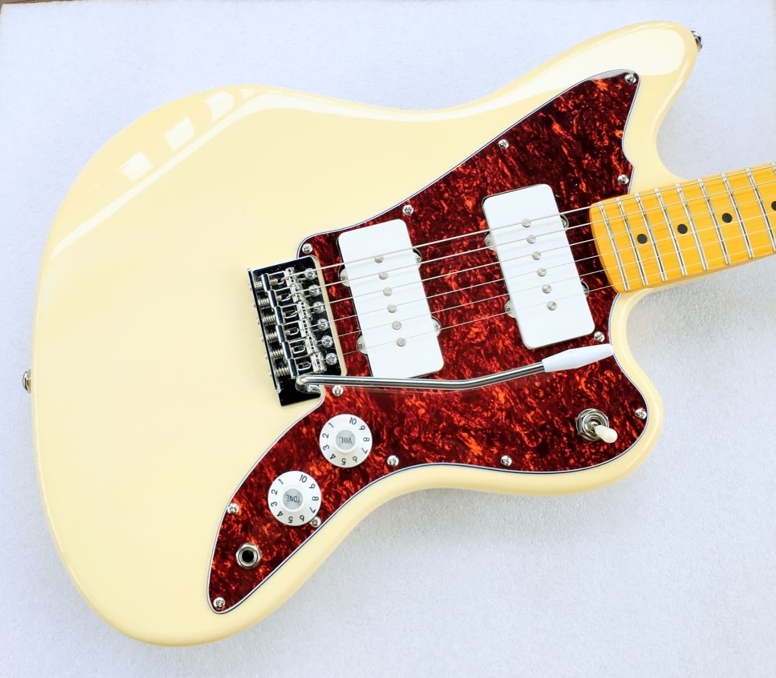 Custom Hybrid JAZZMASTER style Guitar w/FENDER JM PICKUPS Olympic White *LOOK!