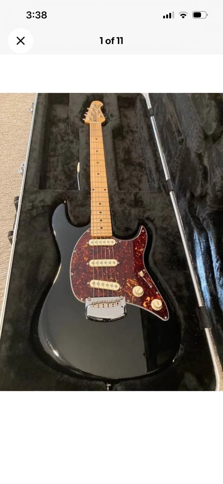 2016 Ernie Ball Music Man Cutlass HT Tremolo - Black