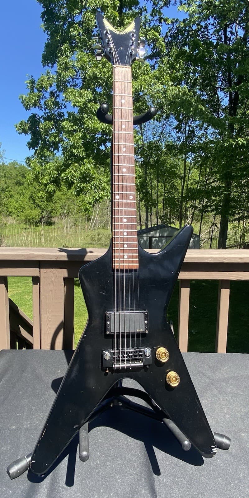 1982 Dean “baby” ML guitar w/ EMG pickups. Serial#82-05227