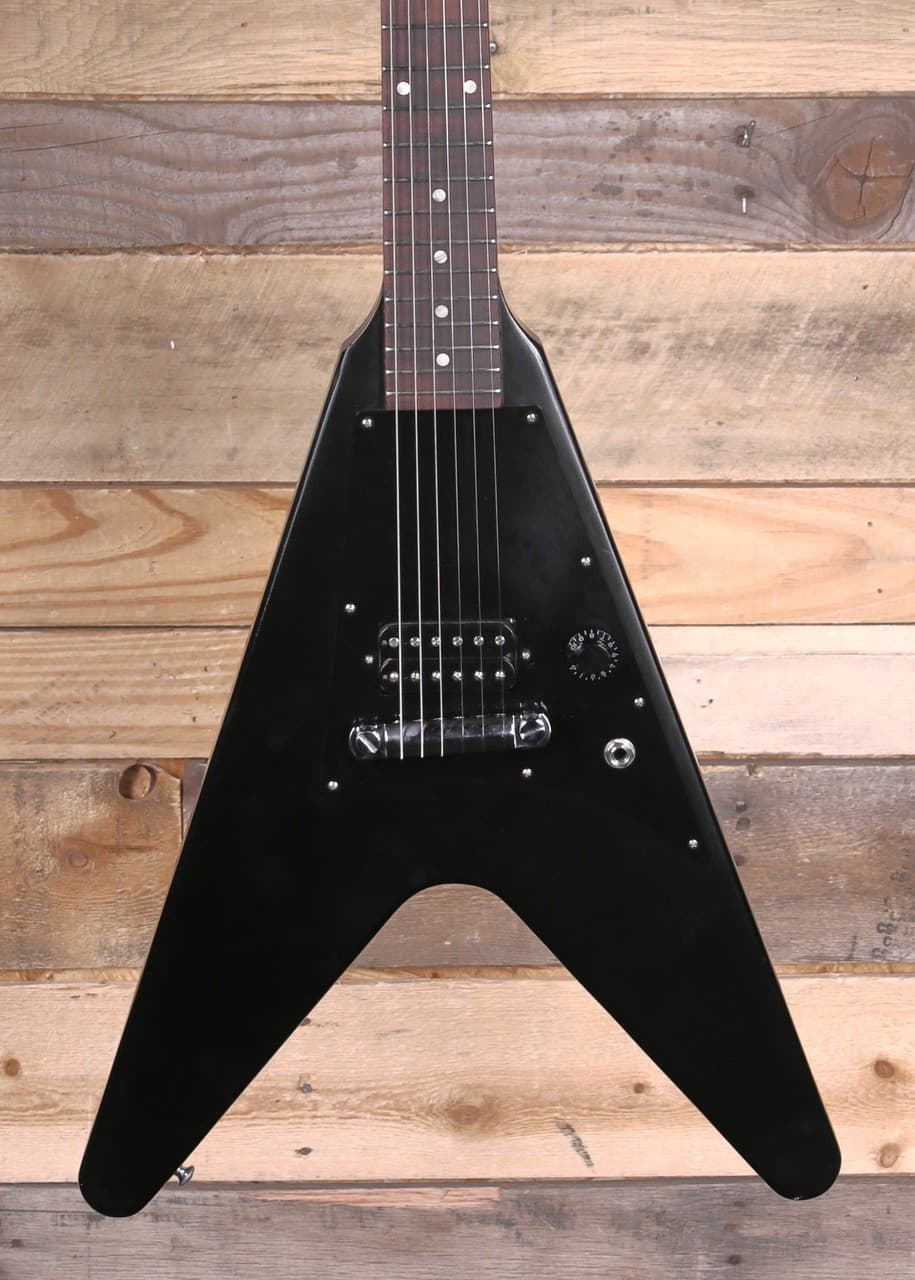 2011 Gibson Melody Maker Flying V Electric Guitar Satin Black w/ Gigbag "Good