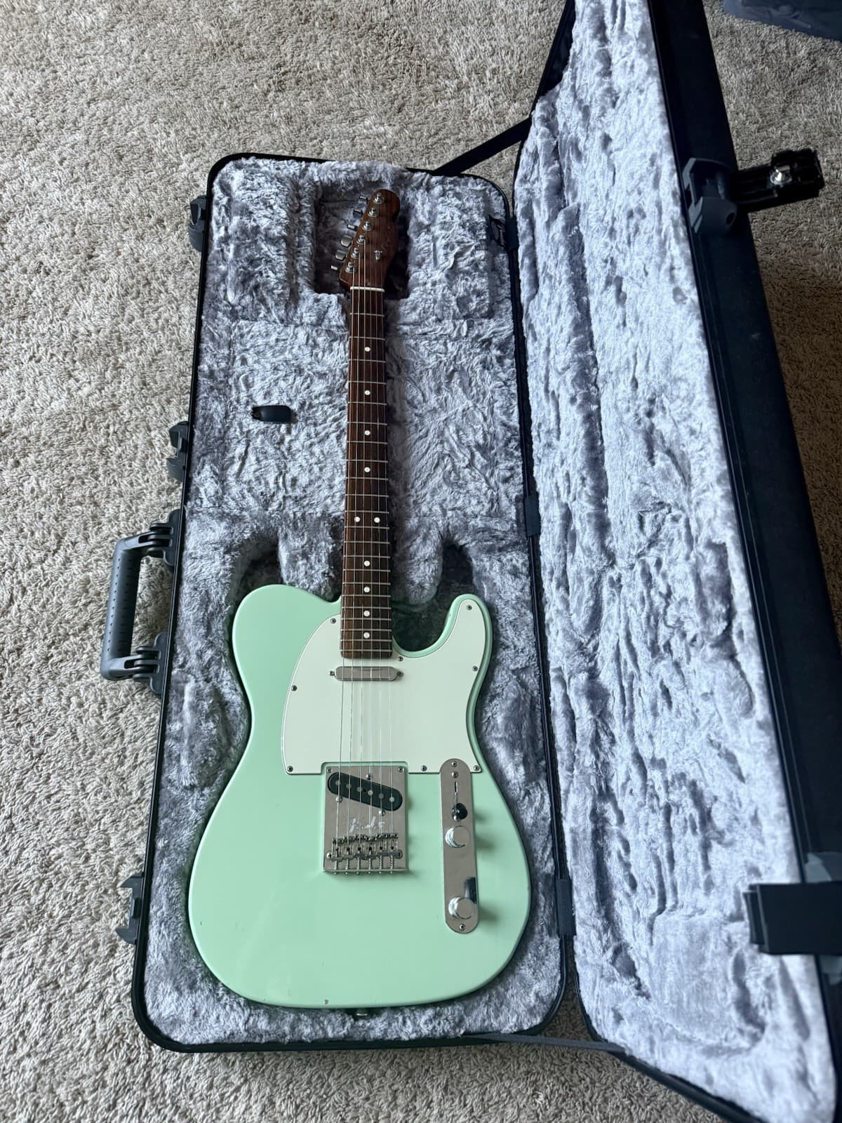 Fender Telecaster LTD Rosewood Neck Surf Green Electric Guitar MIA
