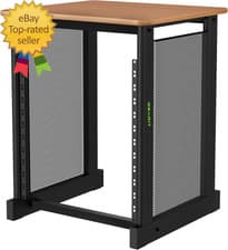 12U Audio Rack with Flat Top for 19" Studio Gear AV Equipment Server Racks