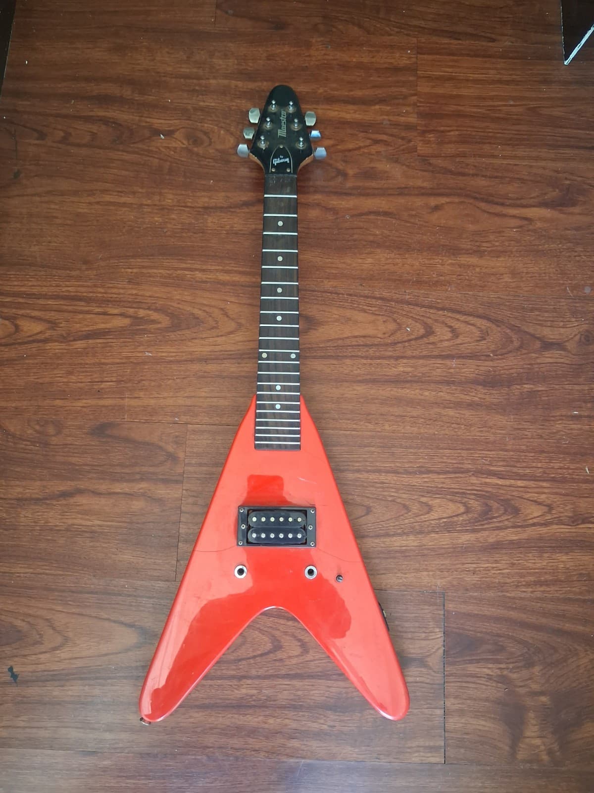 Gibson Baldwin (Maestro Mini Flying V) Roadie Electric Red Guitar Repairs