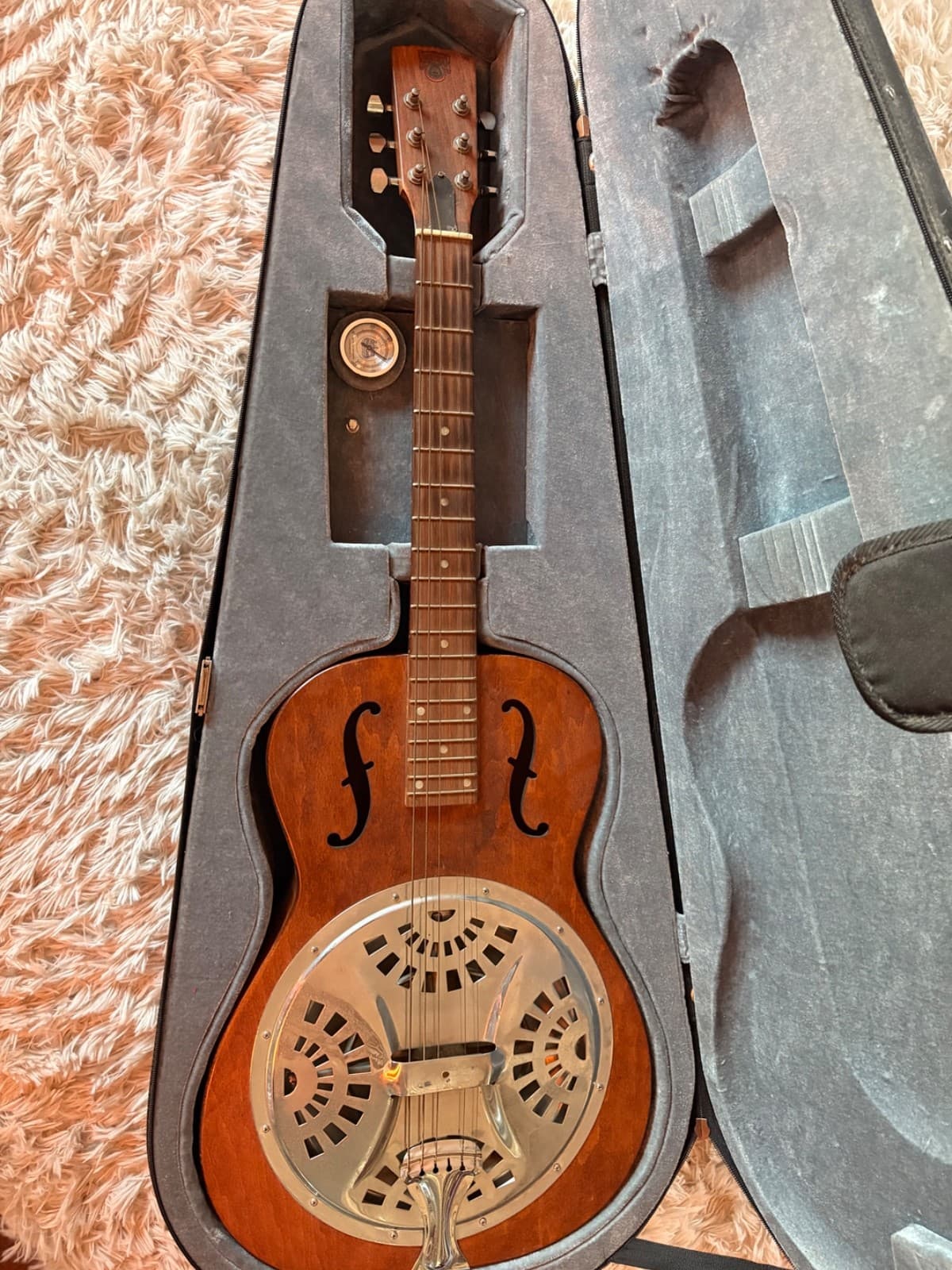 2005 Dobro Semi-Electric Guitar Wood with Steel - Barely Played. Sounds Great!!