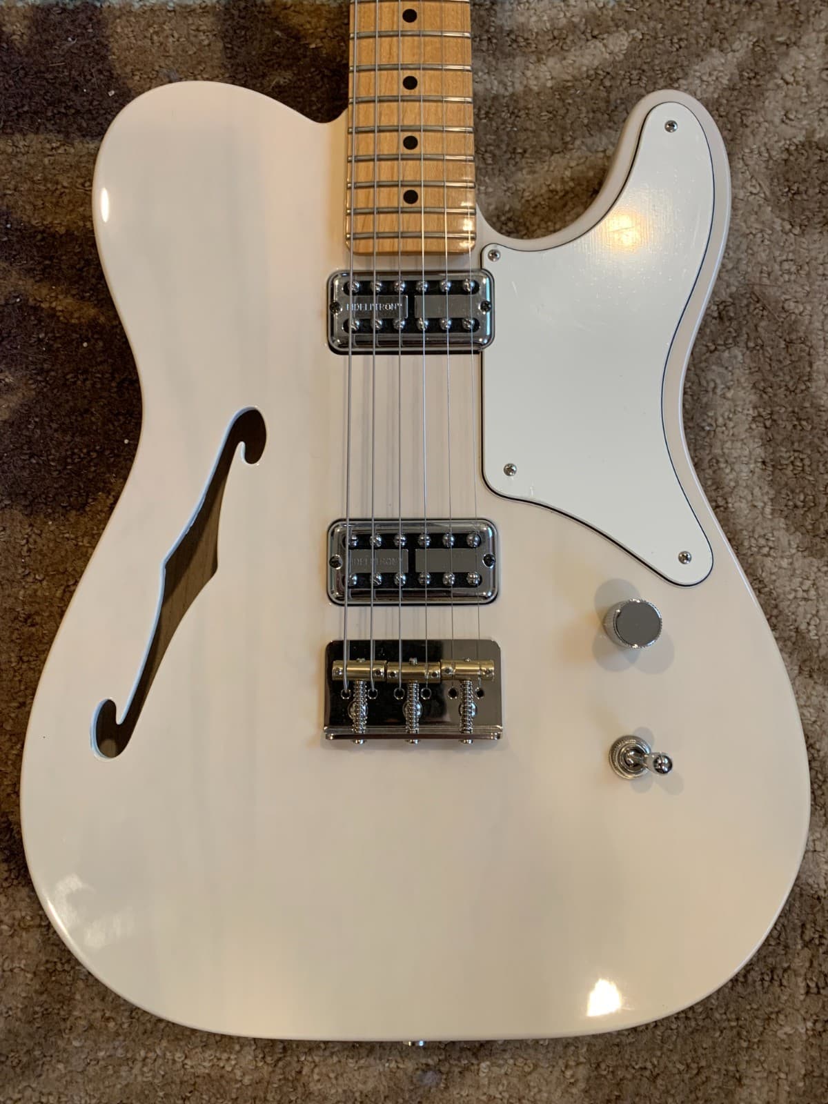 Fender Cabronita Thinline Telecaster white blonde 2013 Fideli'Tron pickups MIM