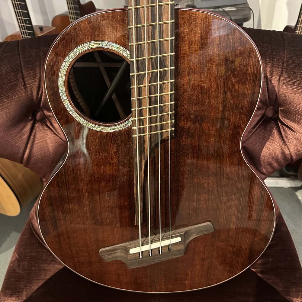 KR Guitars Custom Acoustic-Electric Bass w/ Case (Pre-Owned)