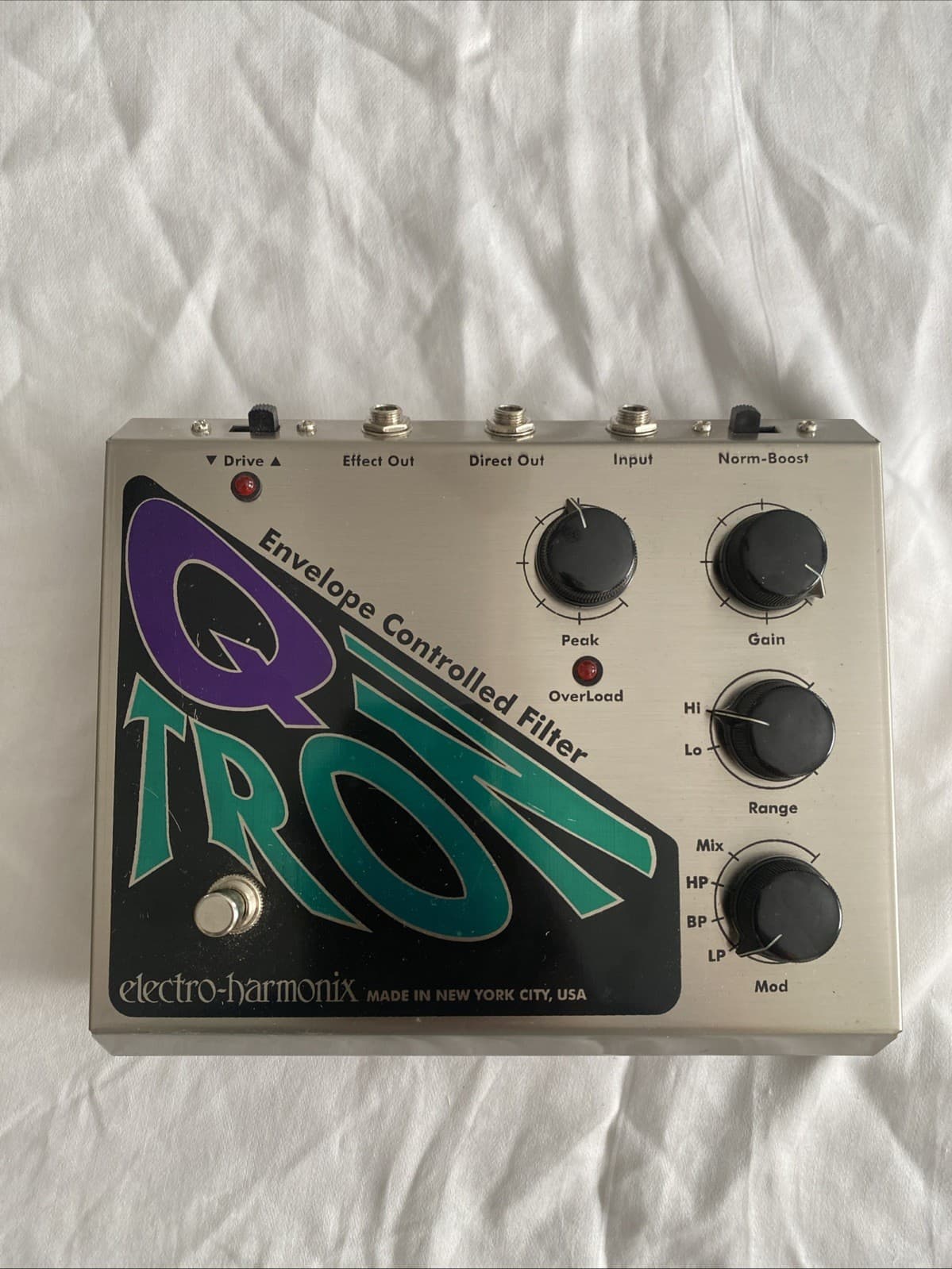 Electro-Harmonix Q-Tron Analog Envelope Filter Pedal for Electric & Bass Guitar