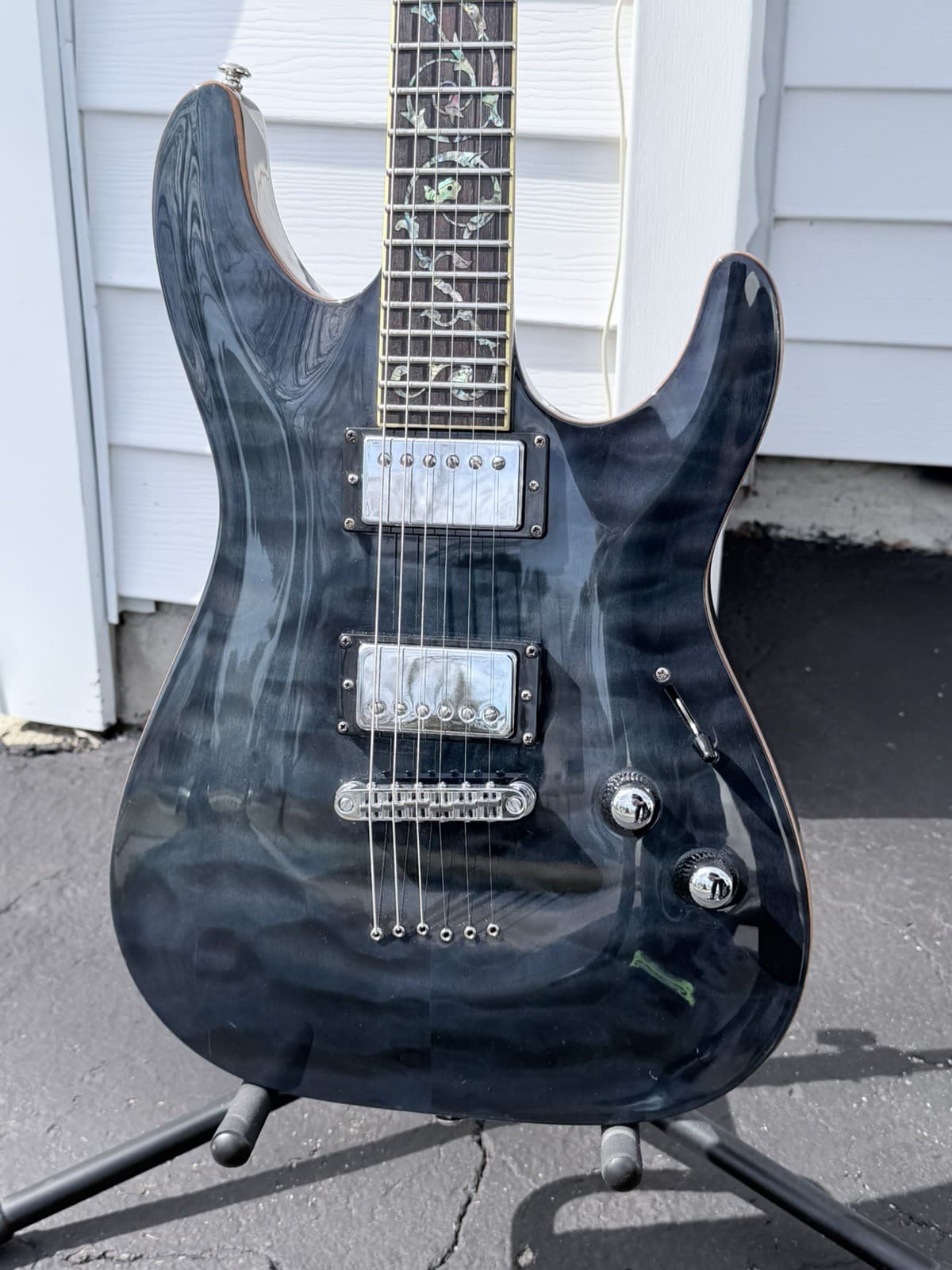 Schecter C-1 Classic Diamond Series translucent blue 2006