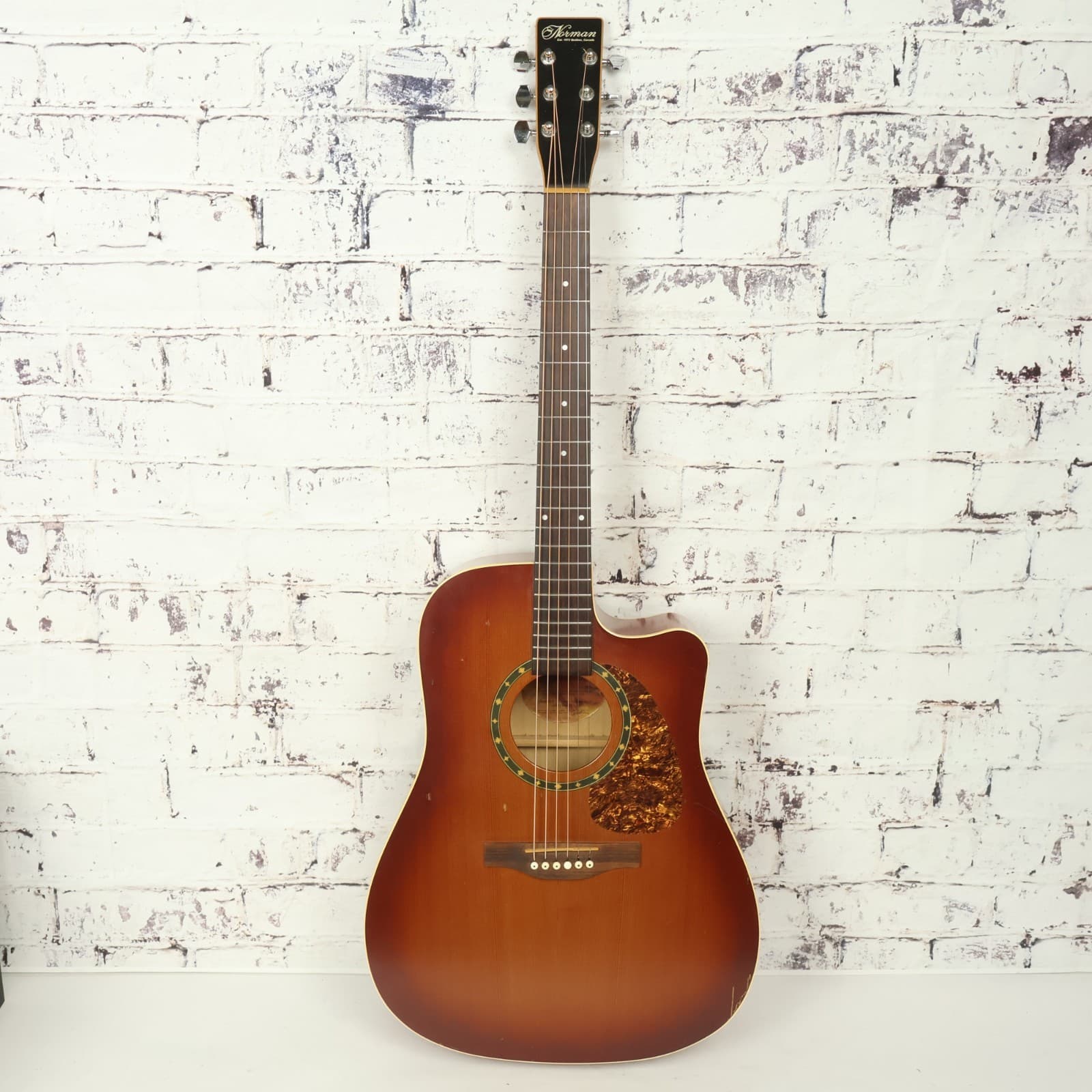 Norman Protege B18 CW Cedar Tobacco Burst Acoustic Guitar By Godin W/ Gig Bag