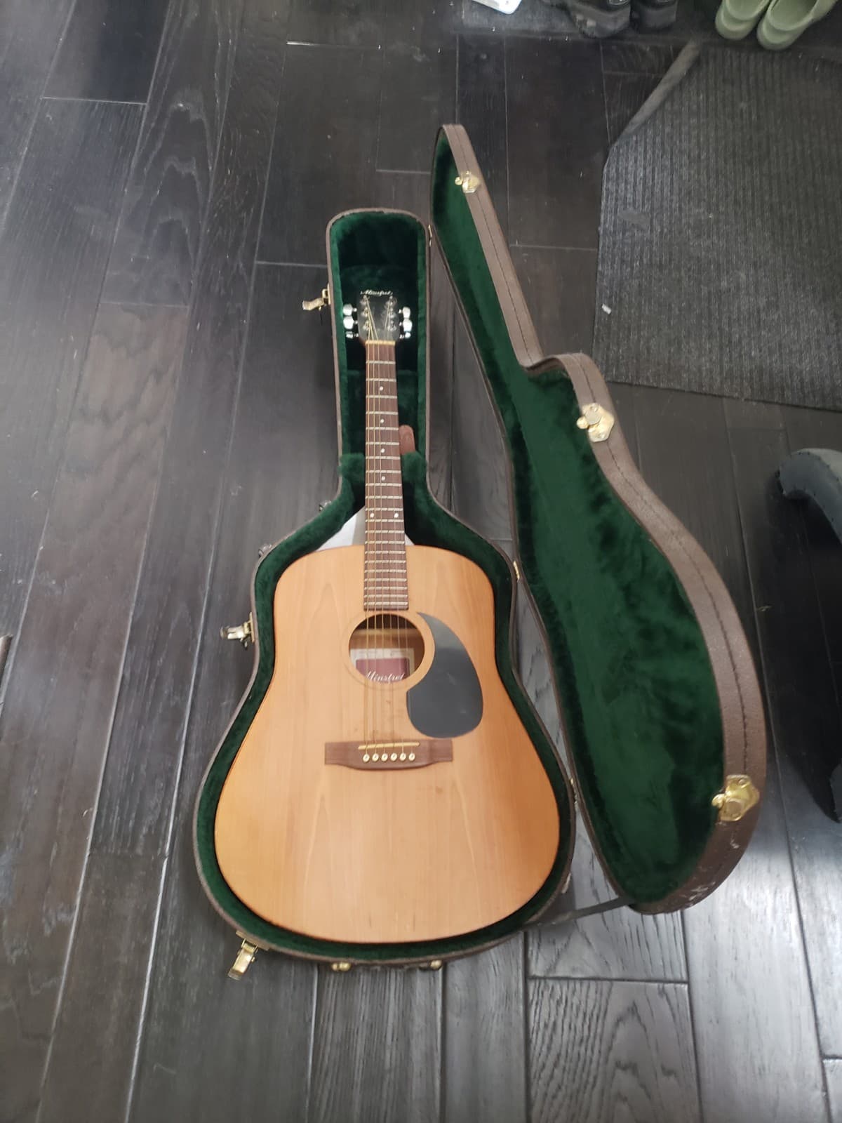 Vintage Minstrel Wild Cherry Acoustic Guitar Canada Godin Seagull W/ Takamine...