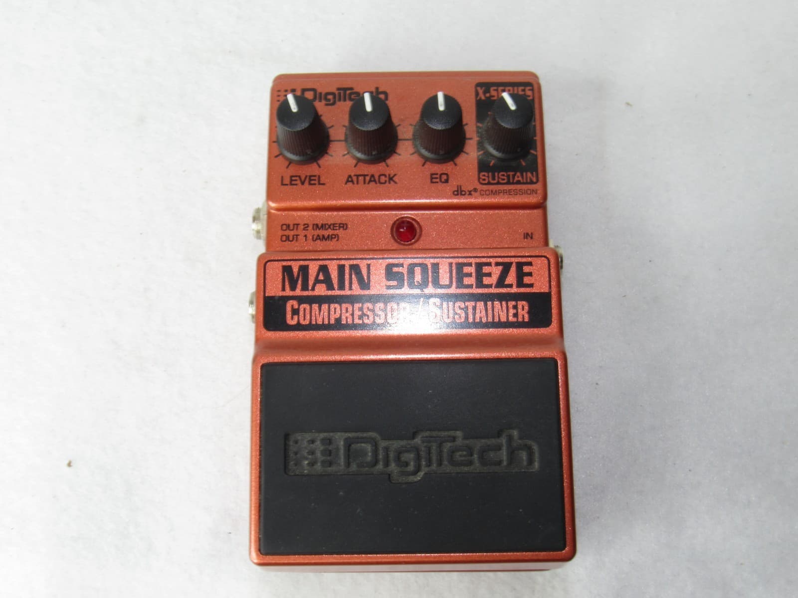 DigiTech Main Squeeze Compressor Sustainer Pedal for Electric Guitar