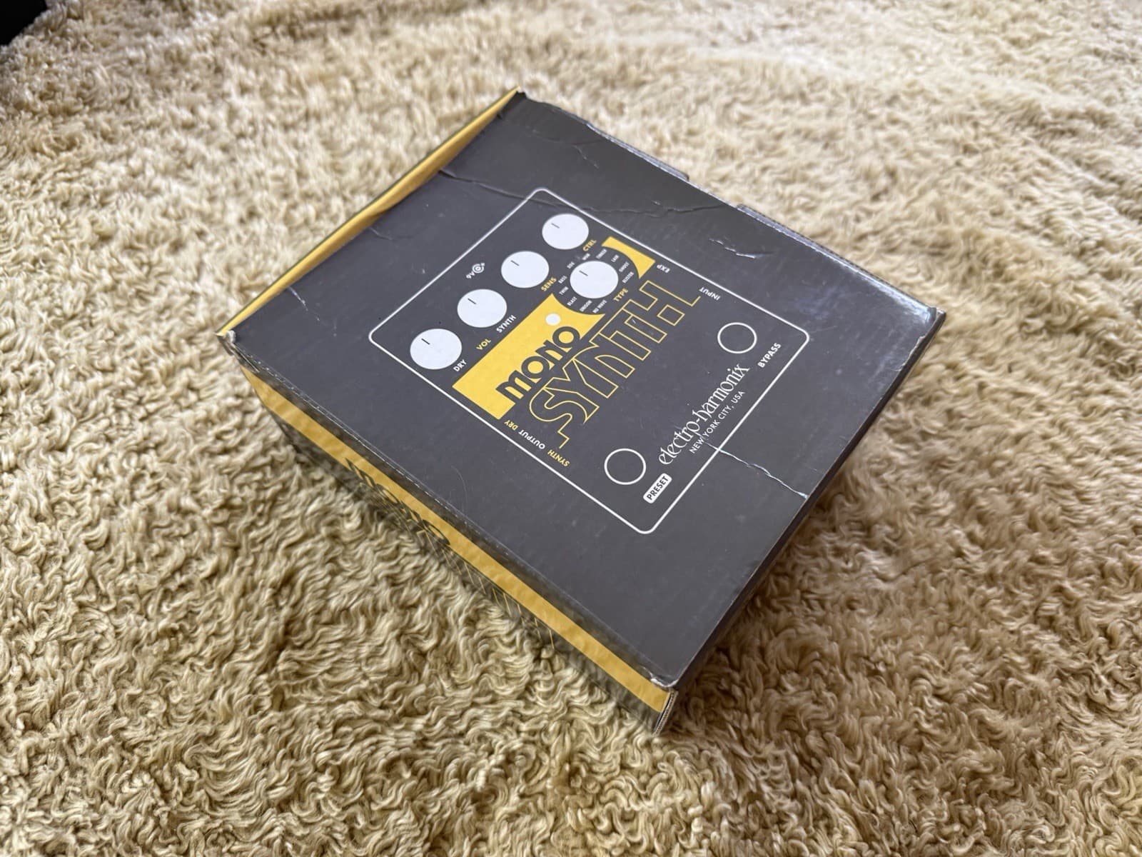 Box Only - Electro Harmonix Mono Synth Synthesizer Guitar Effect Pedal