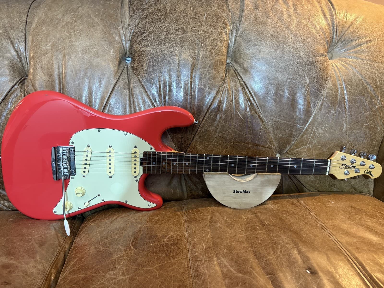Sterling by Music Man Cutlass CT50 SSS β Excellent+ Condition - Fiesta Red
