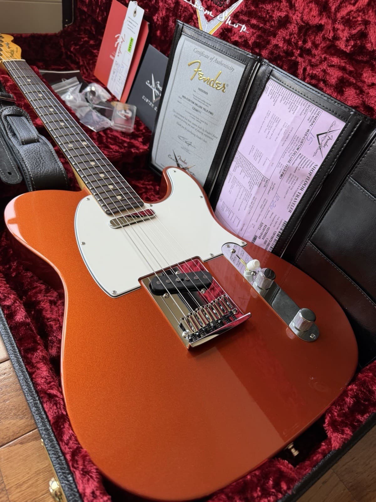 2025 Fender Custom Shop Telecaster W25 Custom Deluxe NOS - Fire Mist Orange