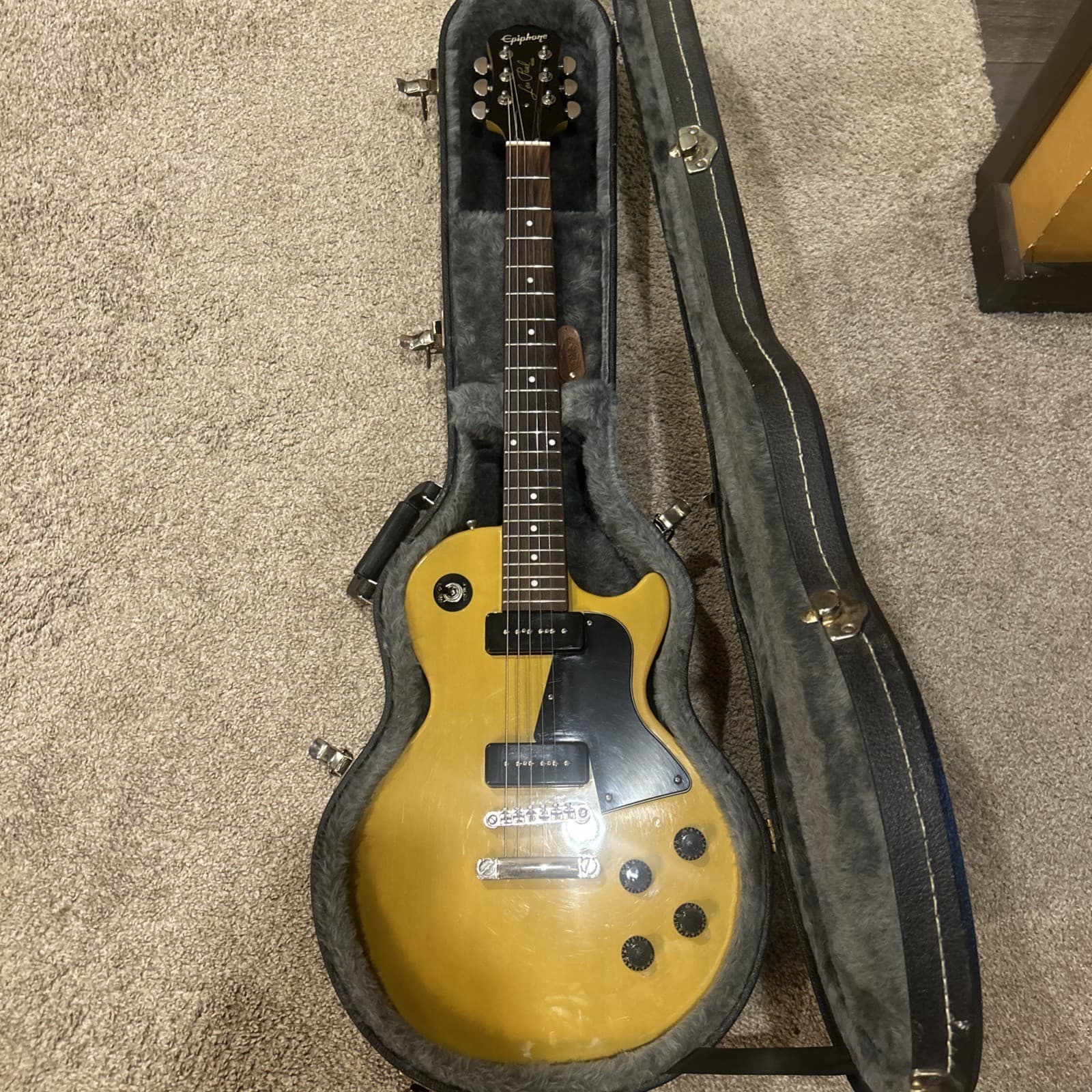 Epiphone Les Paul Special P90. TV Yellow. Set Neck With HSC. Nice.