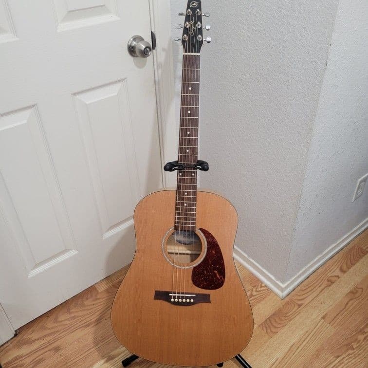 Seagull S6 Original Dreadnought Acoustic Guitar, Solid Cedar Top w/ hard case