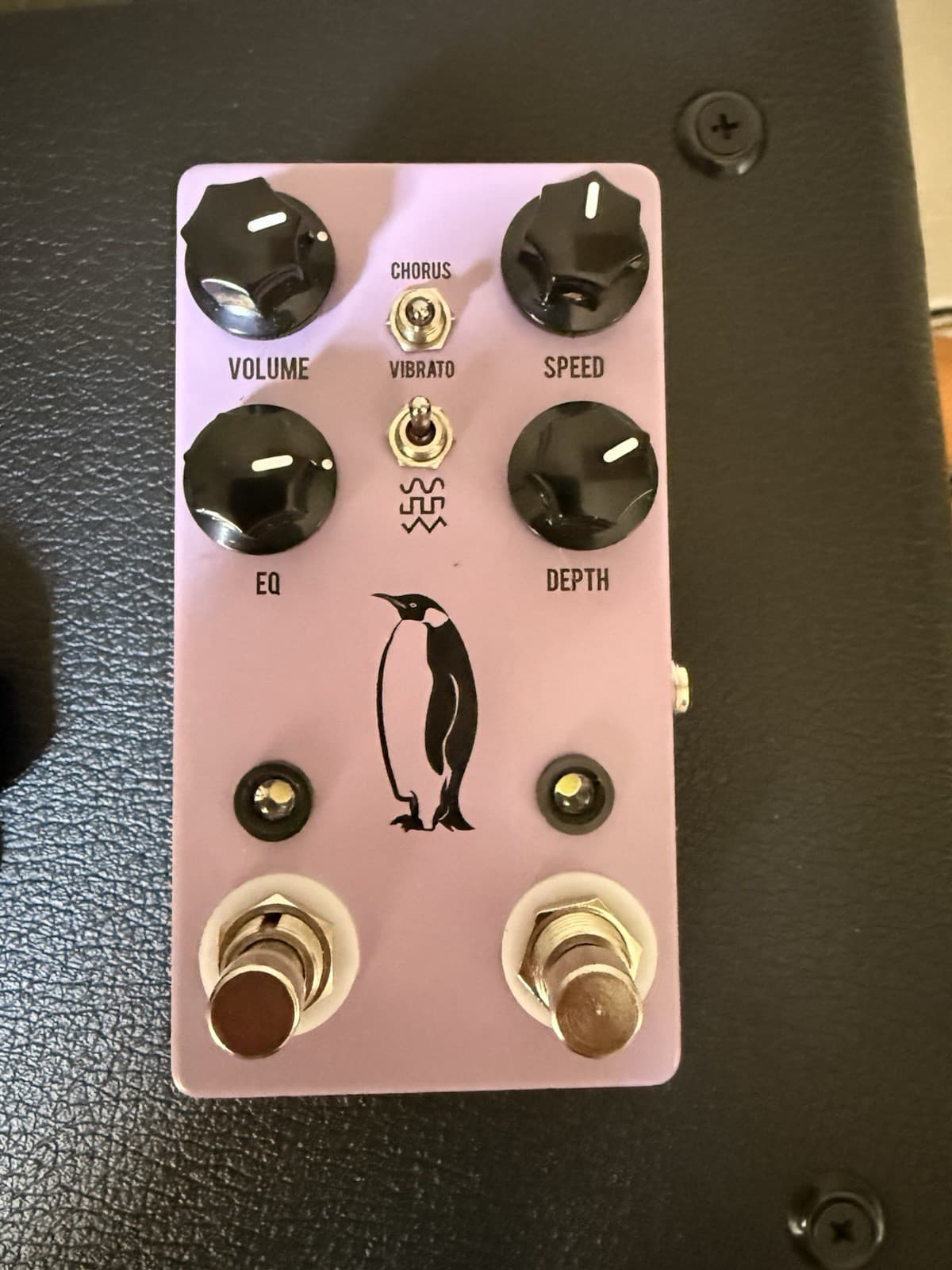 JHS Emperor V2 Analog Chorus with Tap Tempo Guitar Effects Pedal - Purple