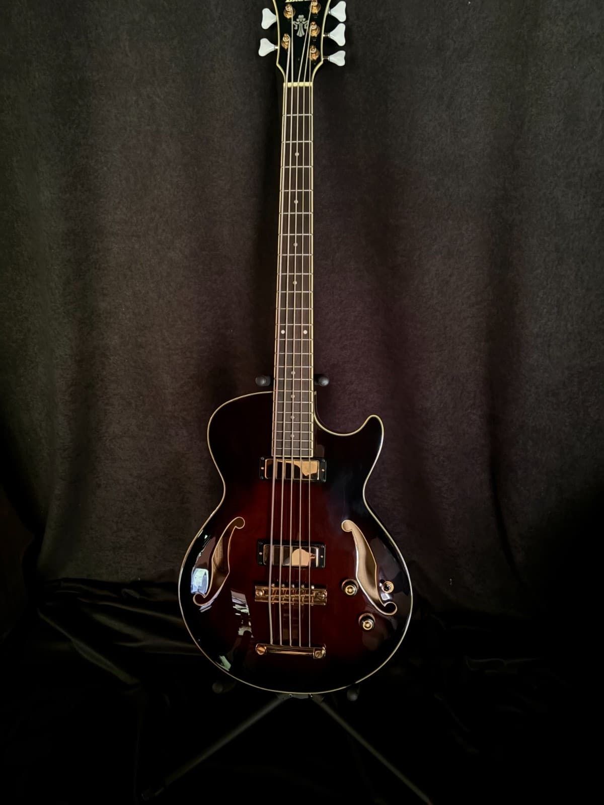 Ibanez Artcore Series AGB205-DVS 5-String Semi-Hollowbody Bass Guitar