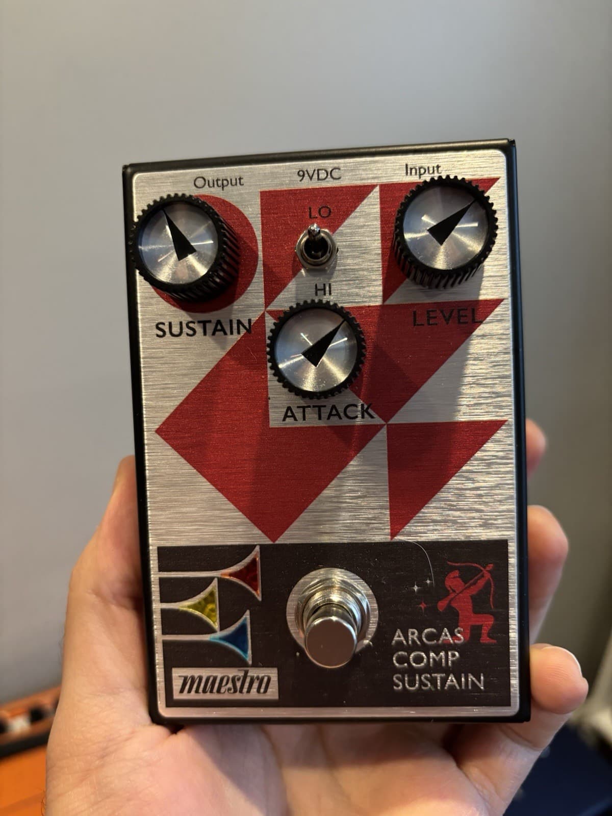 Maestro Arcas Comp Sustain Analog Compressor Sustainer Pedal for Electric Guitar