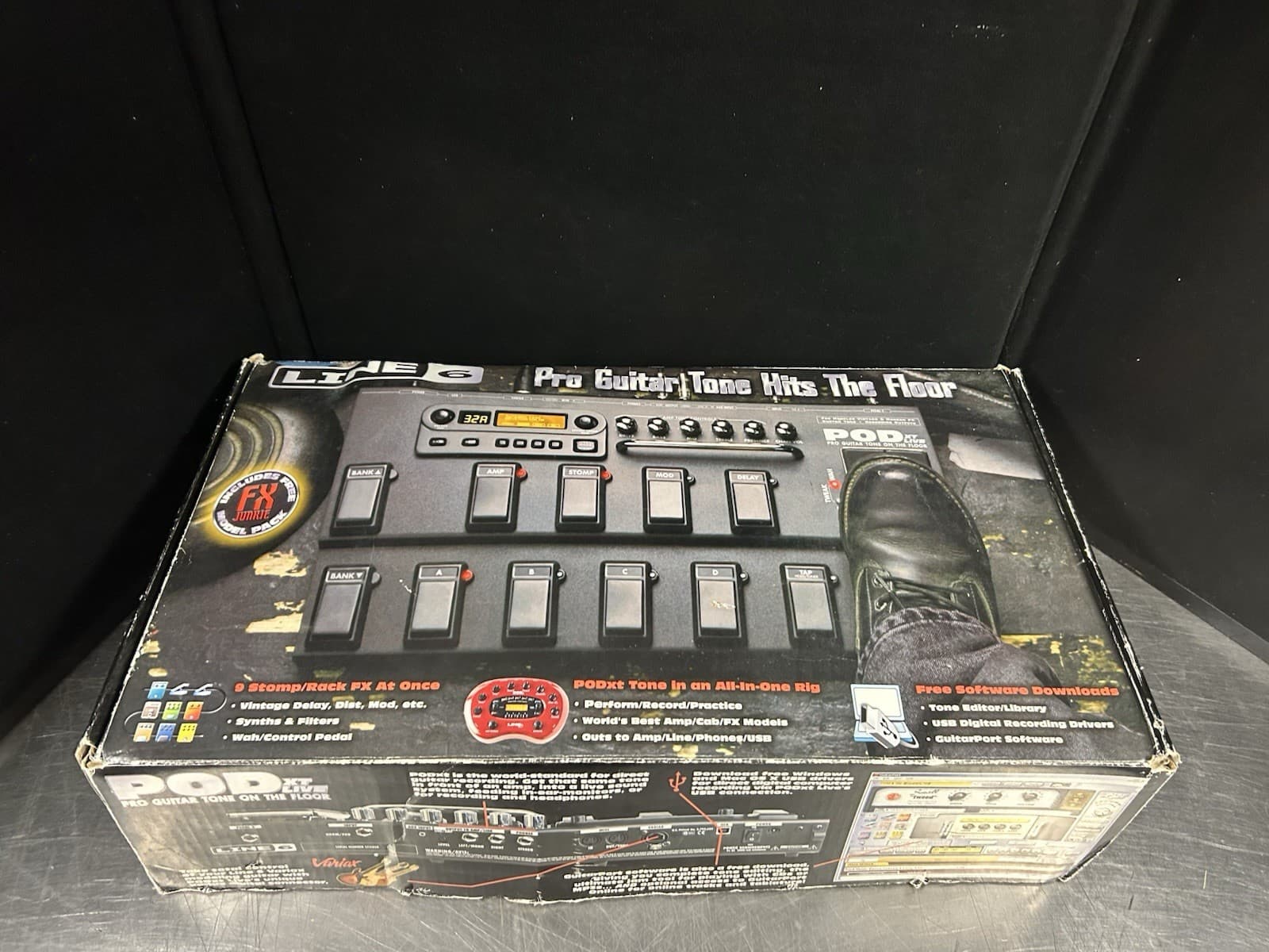 Line 6 POD XT Live Multi-Effects Amp Modeler Pedal Guitar Bass USB MIDI