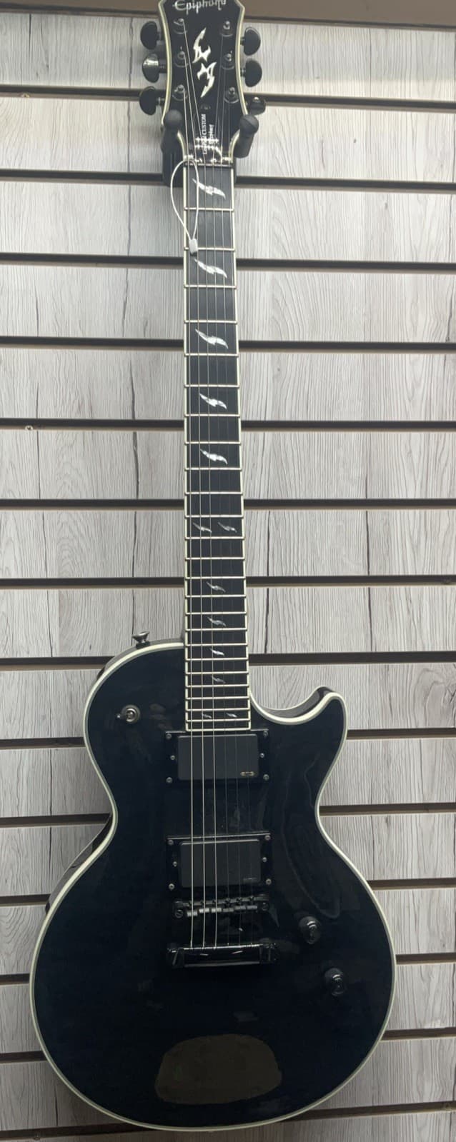 EPIPHONE PROPHECY LES PAUL CUSTOM EMG PICKUPS BEAUTIFUL GUILT TOP