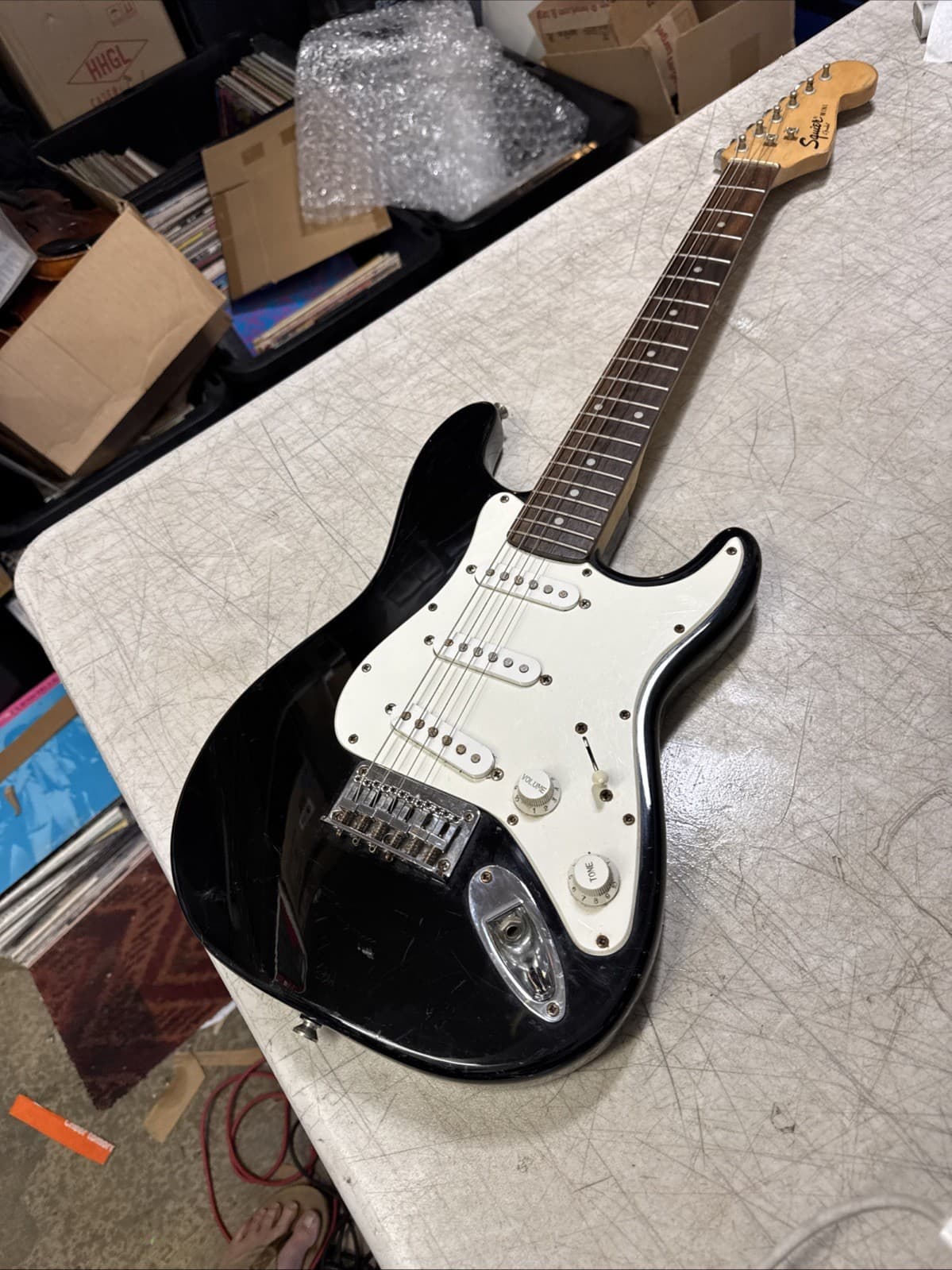 2008 Fender Squier Mini Strat Stratocaster Electric Guitar 3/4 Size dakota Red