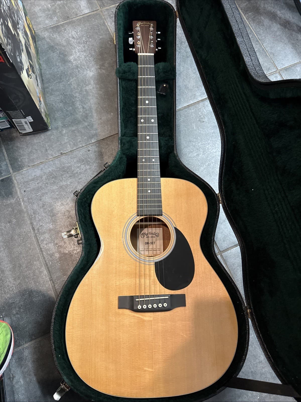 Martin OM-1 GT Acoustic Guitar W/ Hard Case