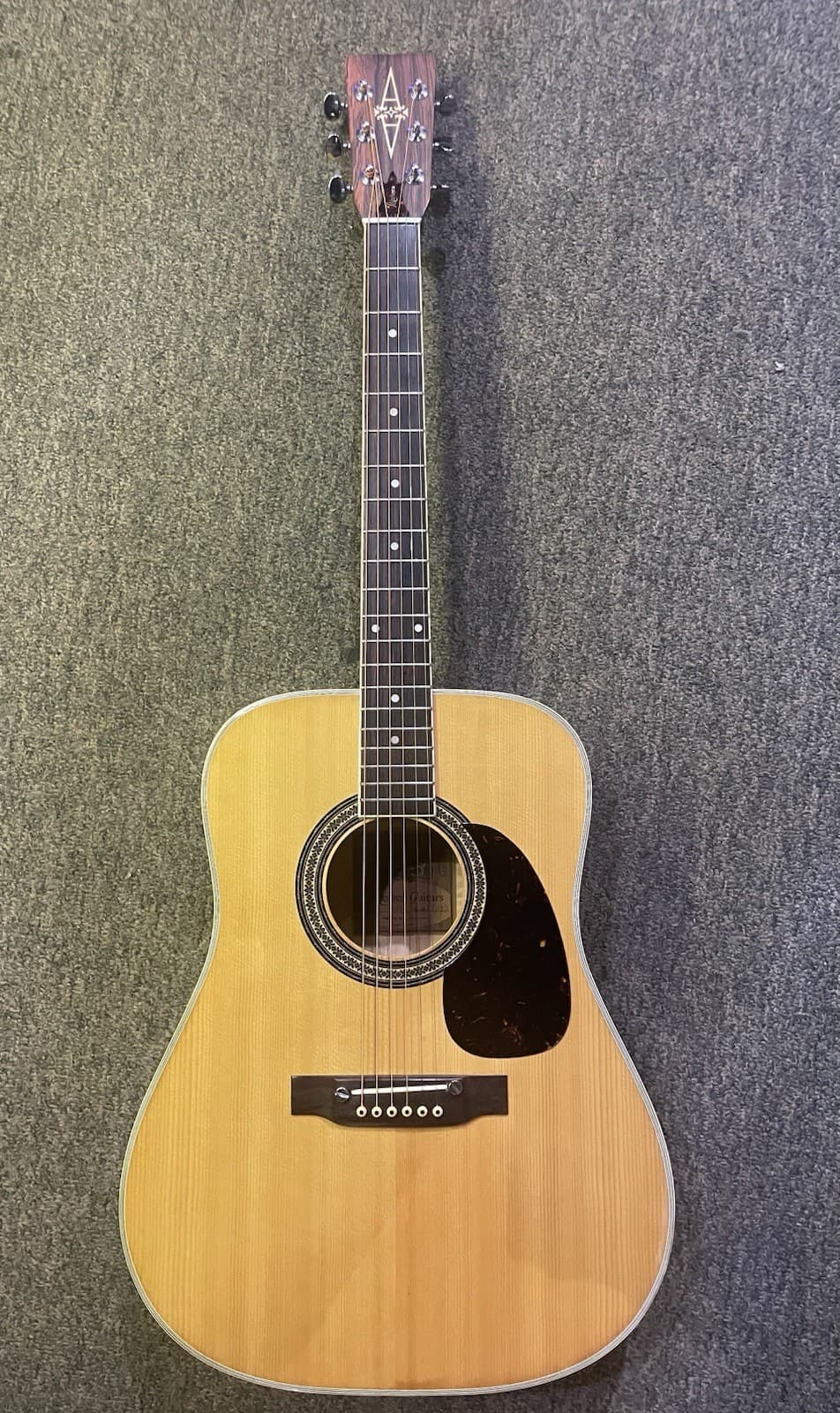 Vintage 70s Alvarez Flame Maple Acoustic Guitar Model 5034 , Made In Japan