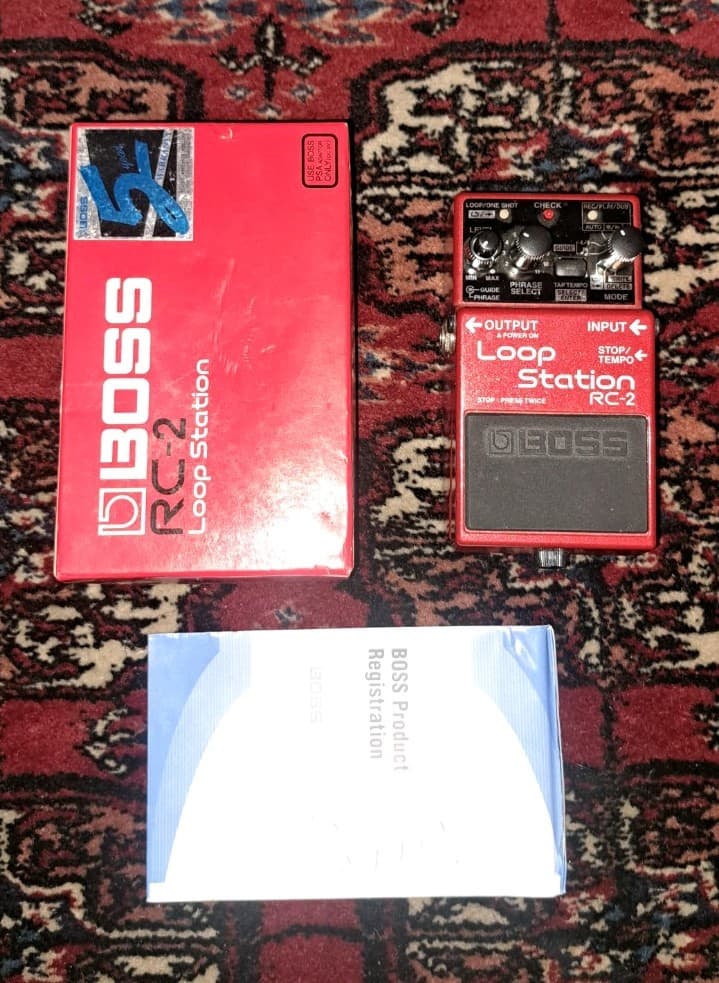 Boss Looper Pedal RC-2 Loop Station Electric Guitar Effect Pedal WITH BOX