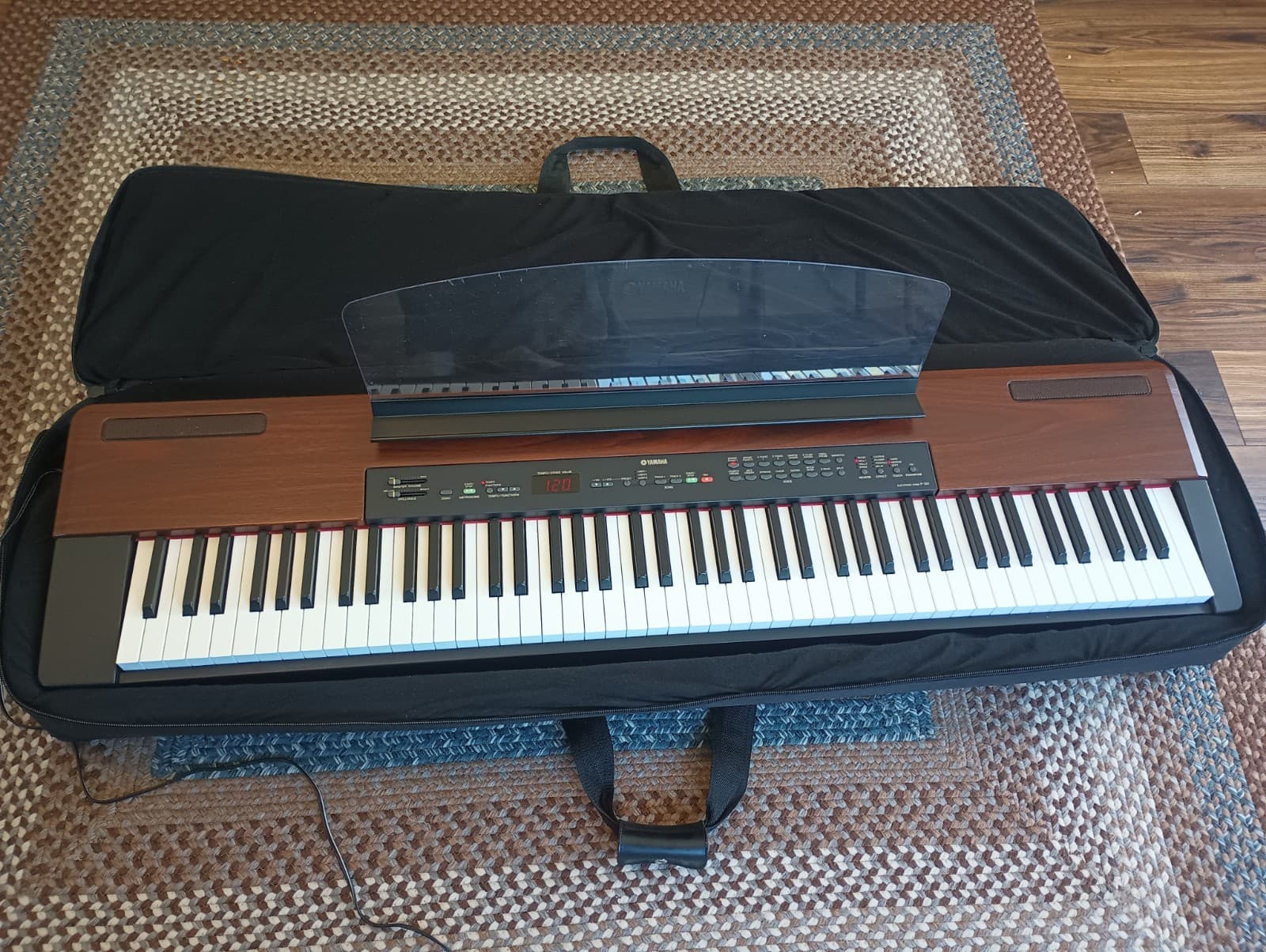 Vintage Yamaha # P-120 Keyboard Electric Piano Synthesize + Bag + Church Owned