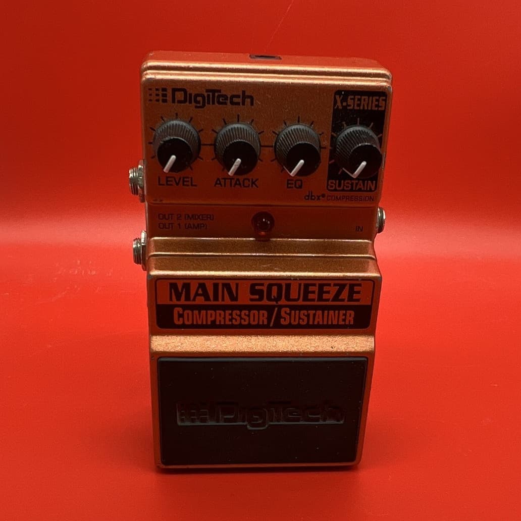 DigiTech Main Squeeze X-Series Compressor/Sustainer Pedal for Electric Guitar