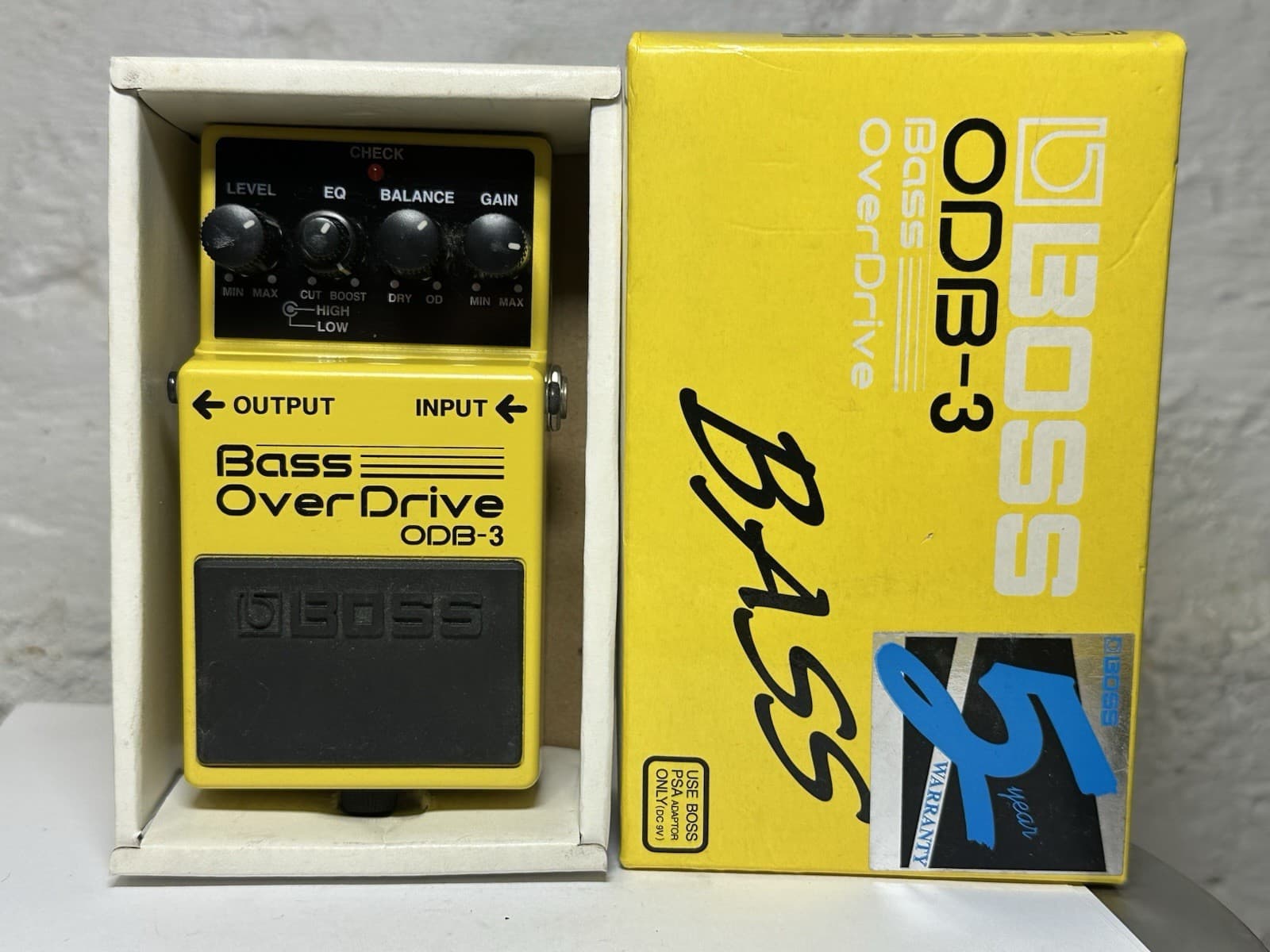 PEDAL Boss Bass Overdrive Guitar Effect Pedal OBD-3 *NICE* With Original Box