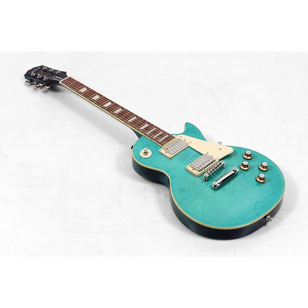 Epiphone Les Paul Standard '60s Quilt Top LE Guitar Trans Blue 197881465605 OB