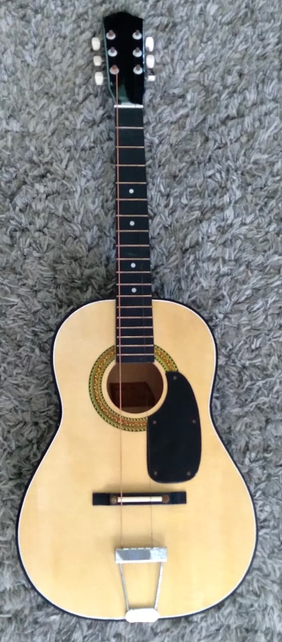 VINTAGE G-100 ACOUSTIC PARLOR GUITAR SUNBURST BACK TAIWAN