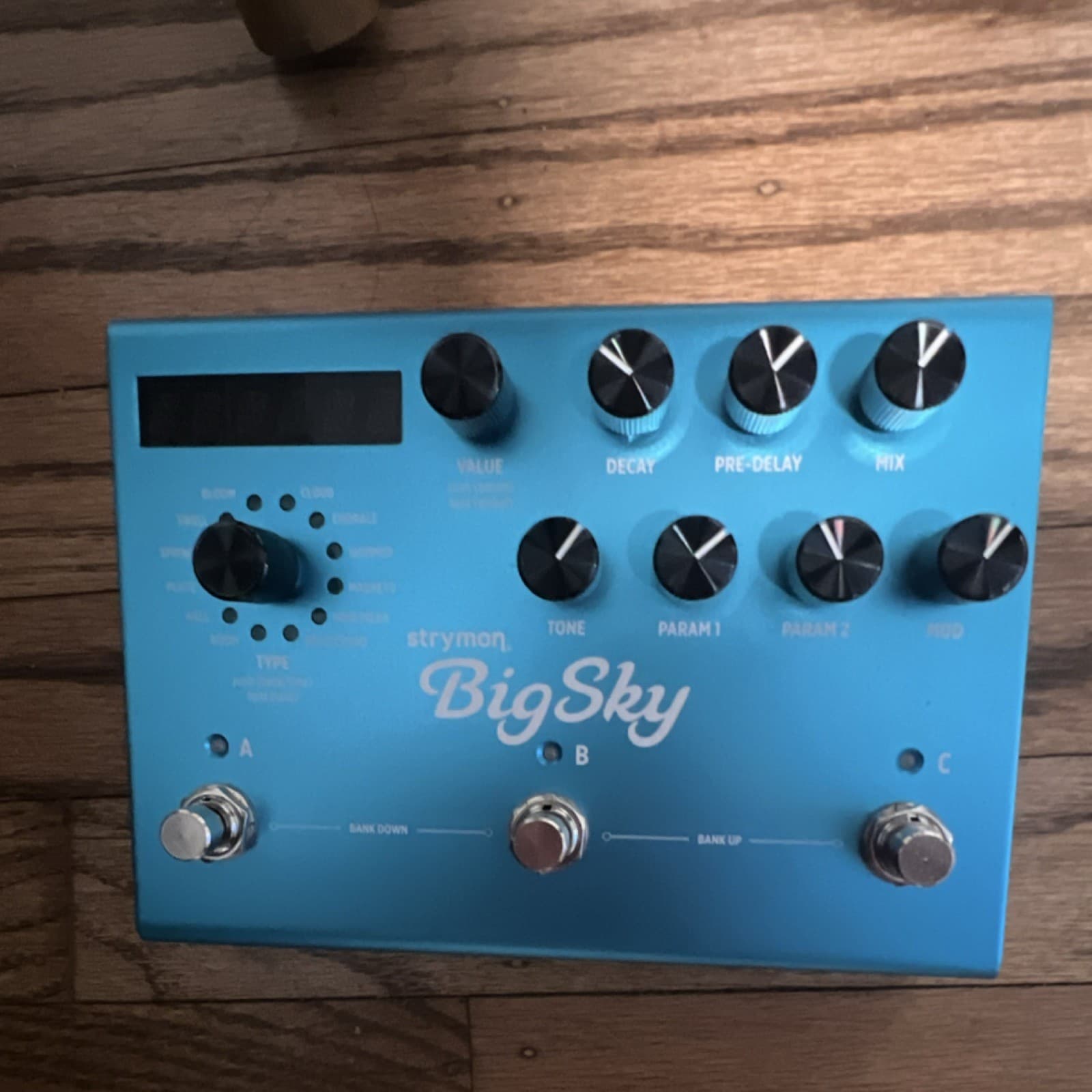 Strymon BigSky Digital Reverb Guitar Effects Pedal Blue