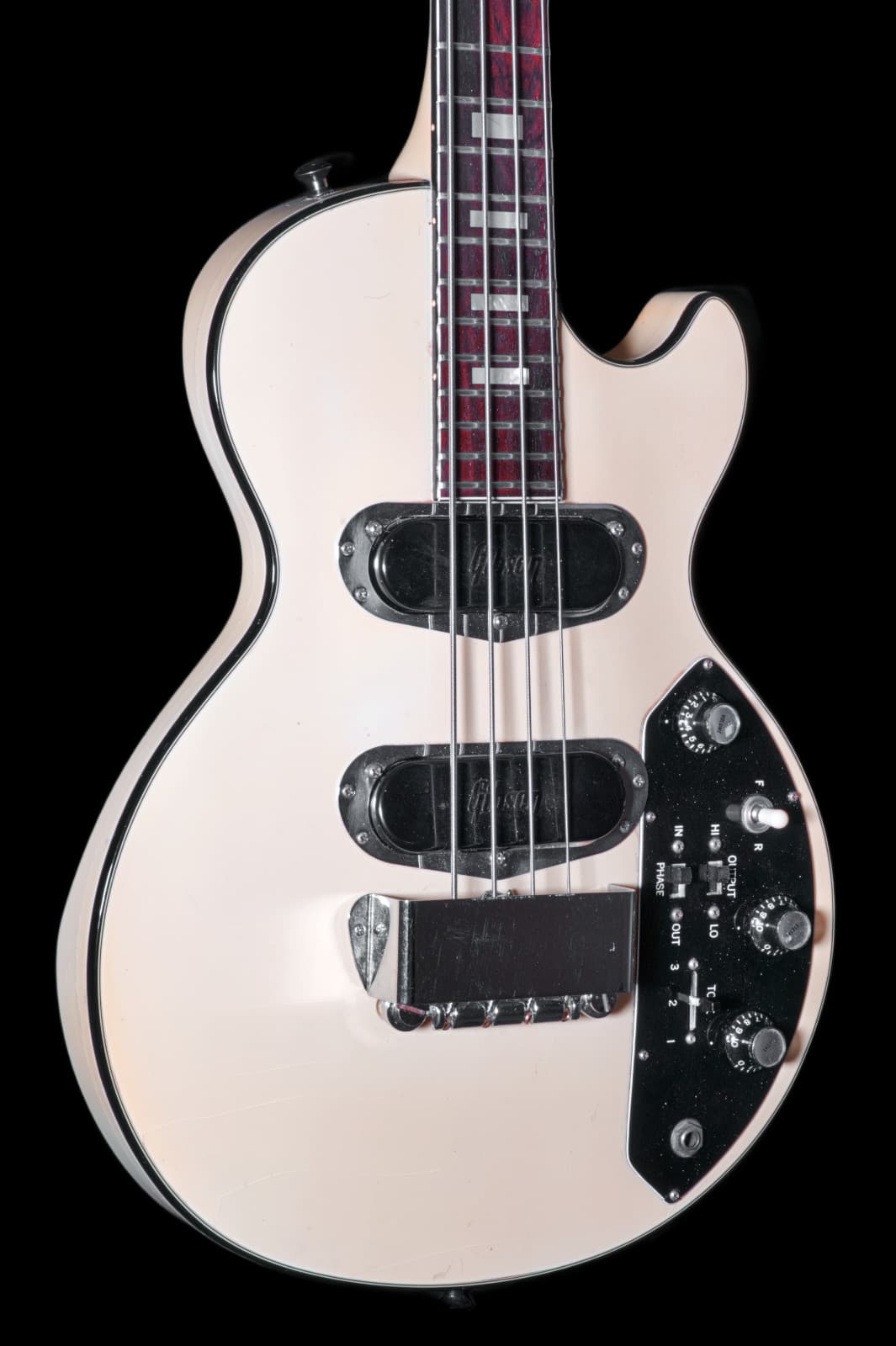 WOAH! Gibson Les Paul Triumph Bass in super RARE Alpine White! Owned by Nathanie
