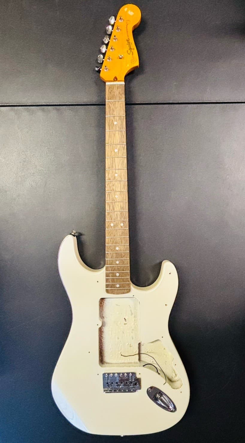 Squier Jazzmaster Electric Guitar by Fender Off White Parts And Repair.