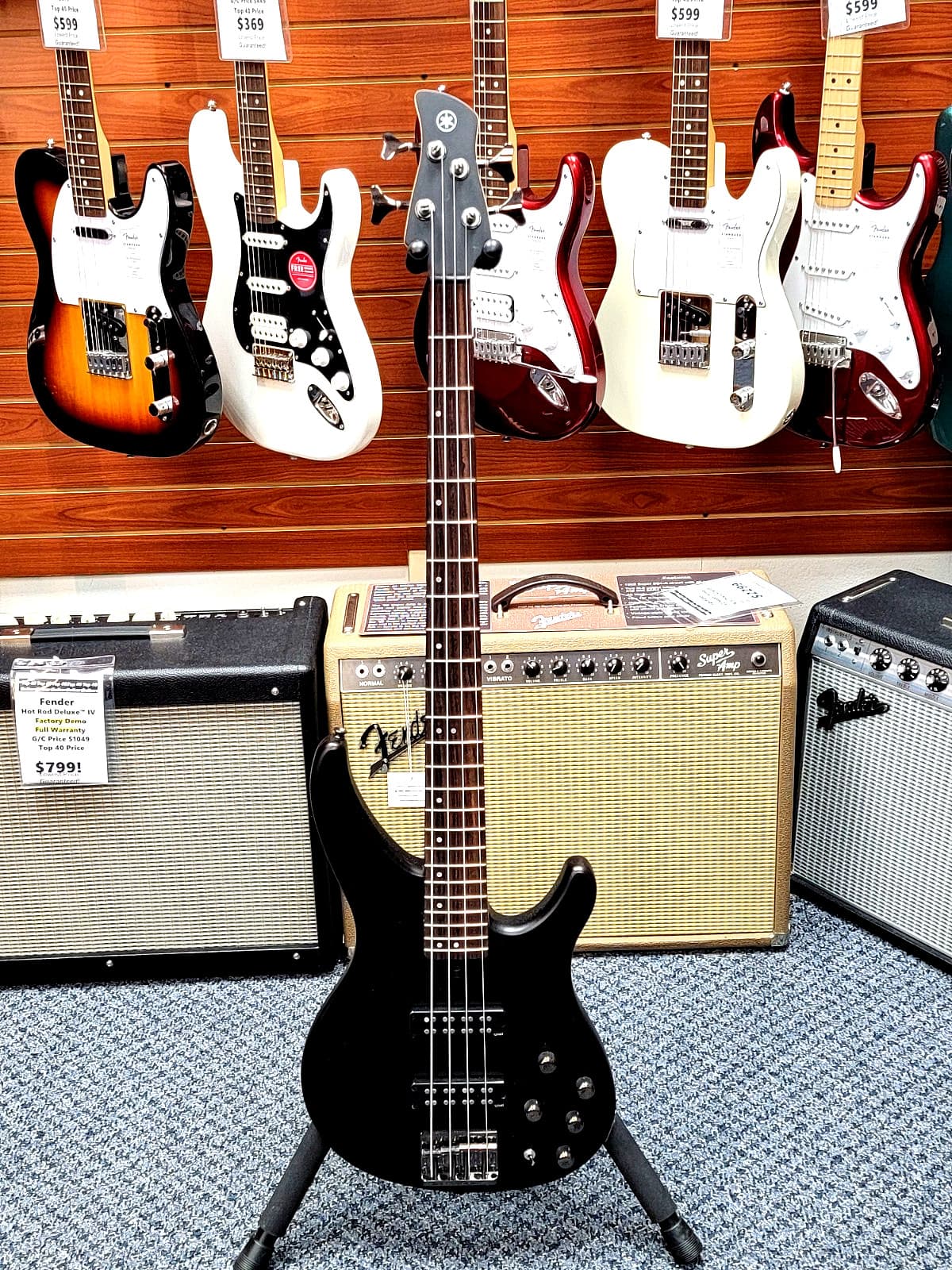 2024 Yamaha TRBX504 4-String Bass Guitar! Translucent Black! VERY NICE!!!