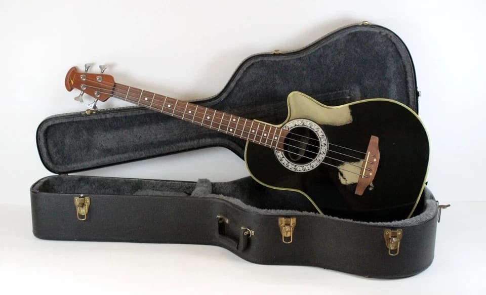 ~CLEAN 1994 Vintage Ovation CC74 Celebrity Bass Black ~Pau Ferro~