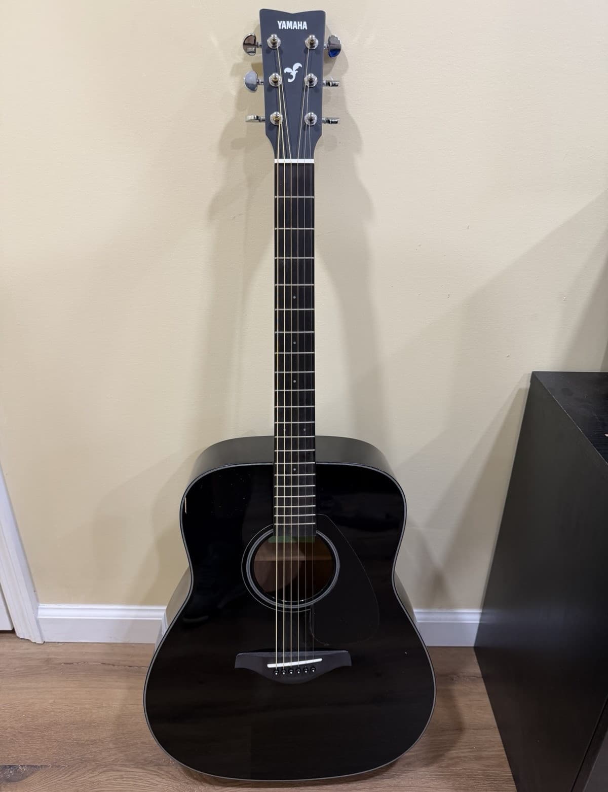 Yamaha FG800J Dreadnought Acoustic Guitar Black 6-String Spruce Right-Handed