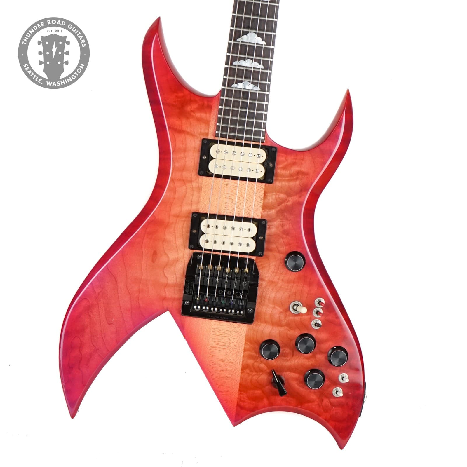 1989 B.C. Rich Bich Pearlescent Cherry Sunburst