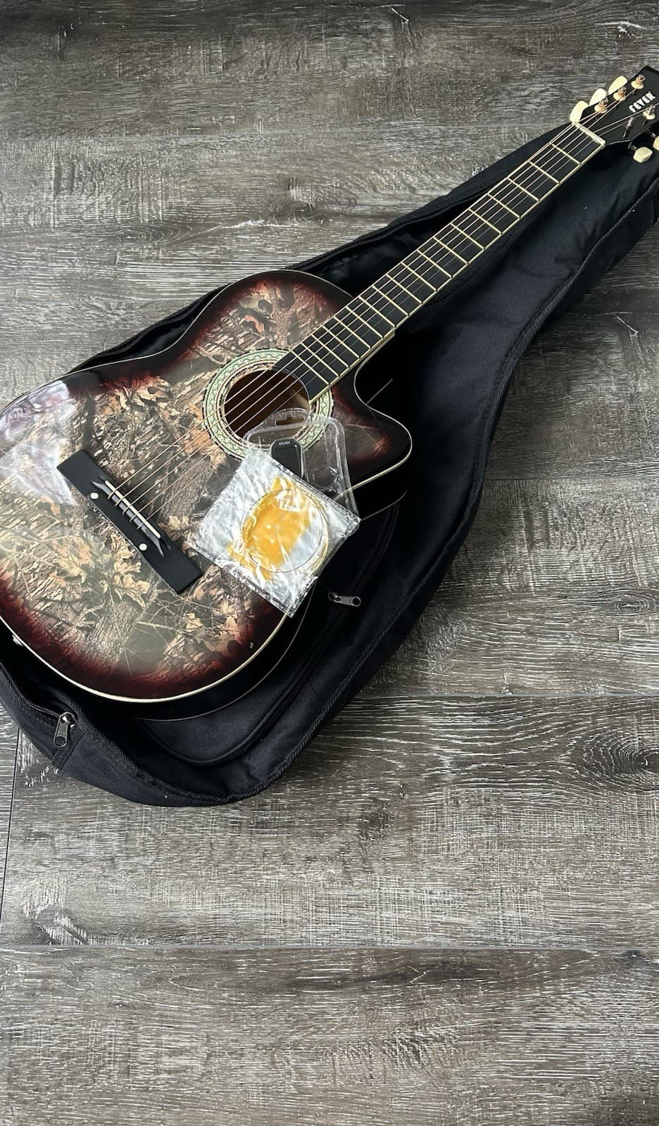 Fever Cutaway Steel-String Acoustic Guitar (Camo Finish)