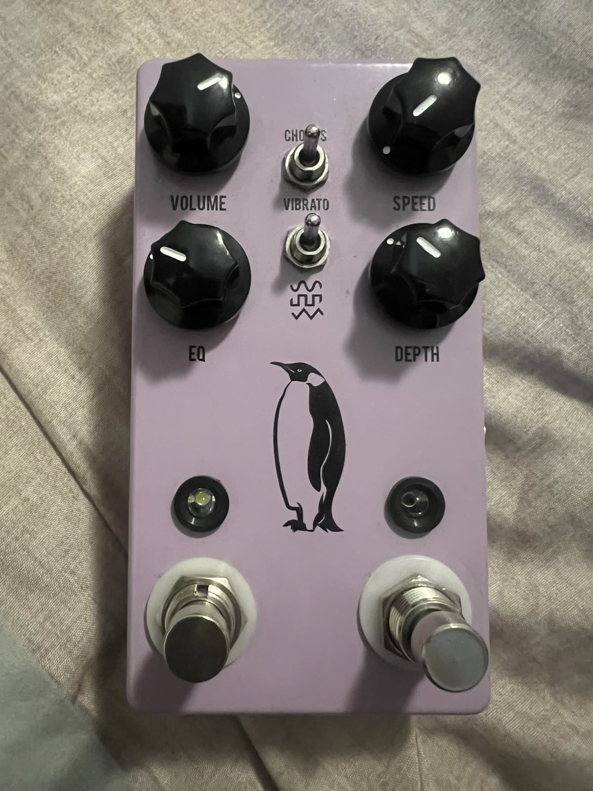 JHS Emperor V2 Analog Chorus with Tap Tempo Guitar Effects Pedal - Purple