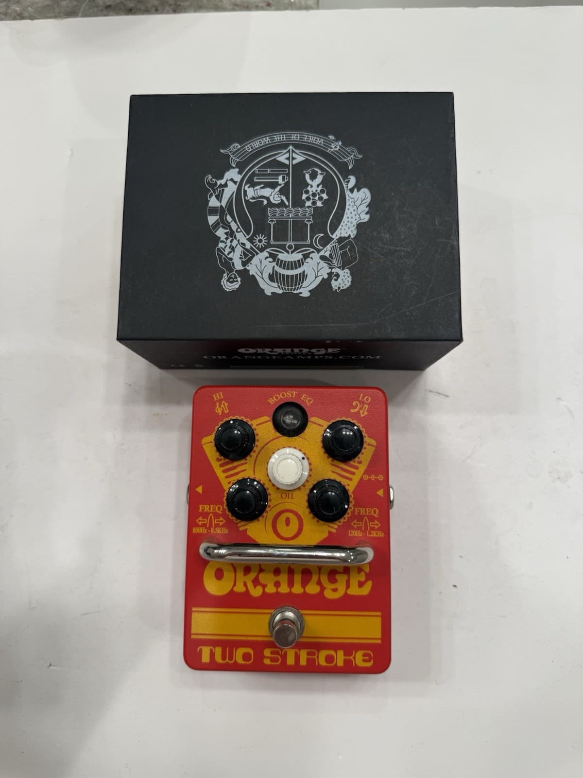 Orange Amps Two Stroke Boost EQ Parametric Equalizer Booster Guitar Effect Pedal