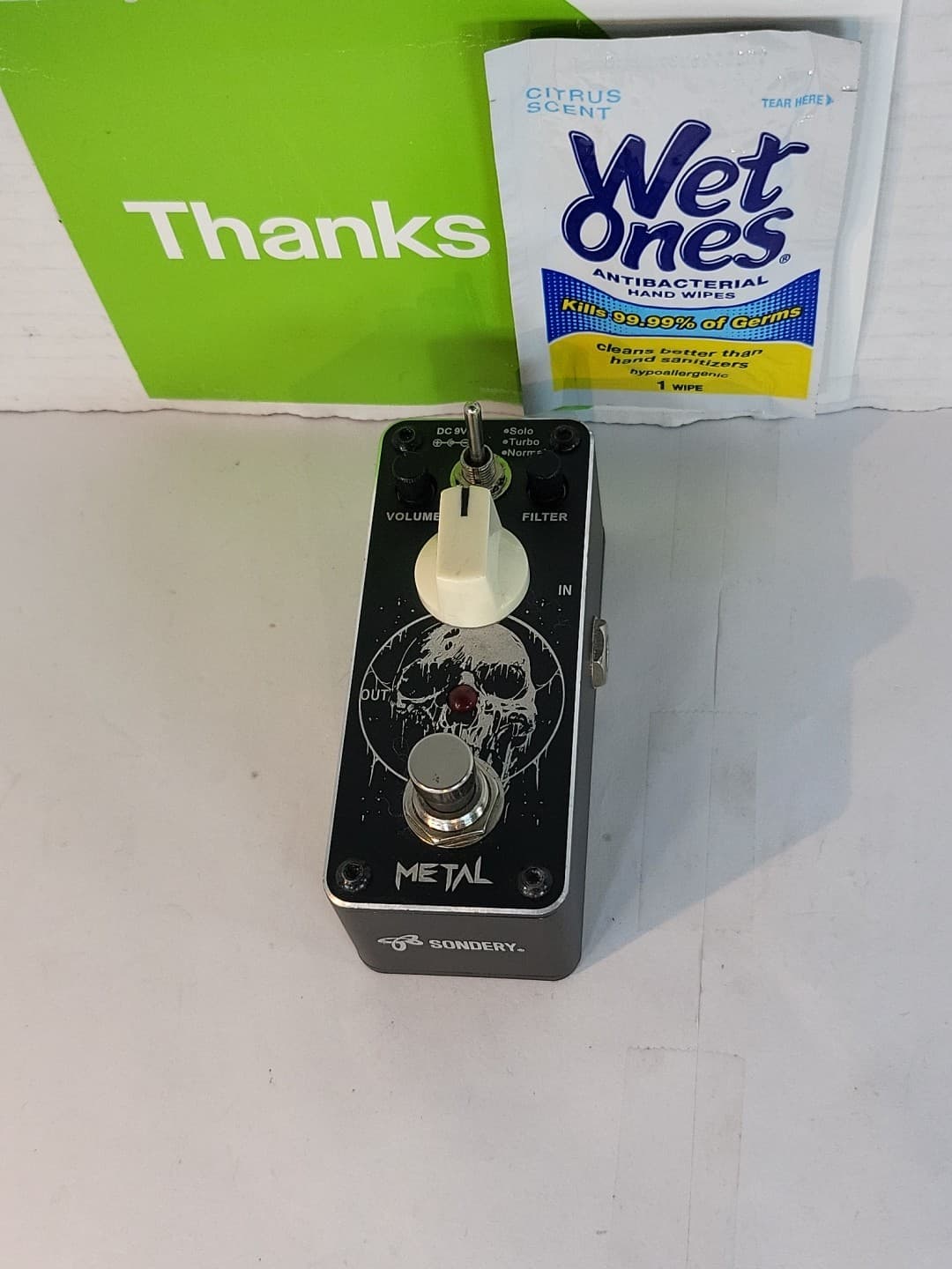 SONDERY Metal Distortion Pedal for Electric Guitars, 3 Modes Solo Turbo Normal