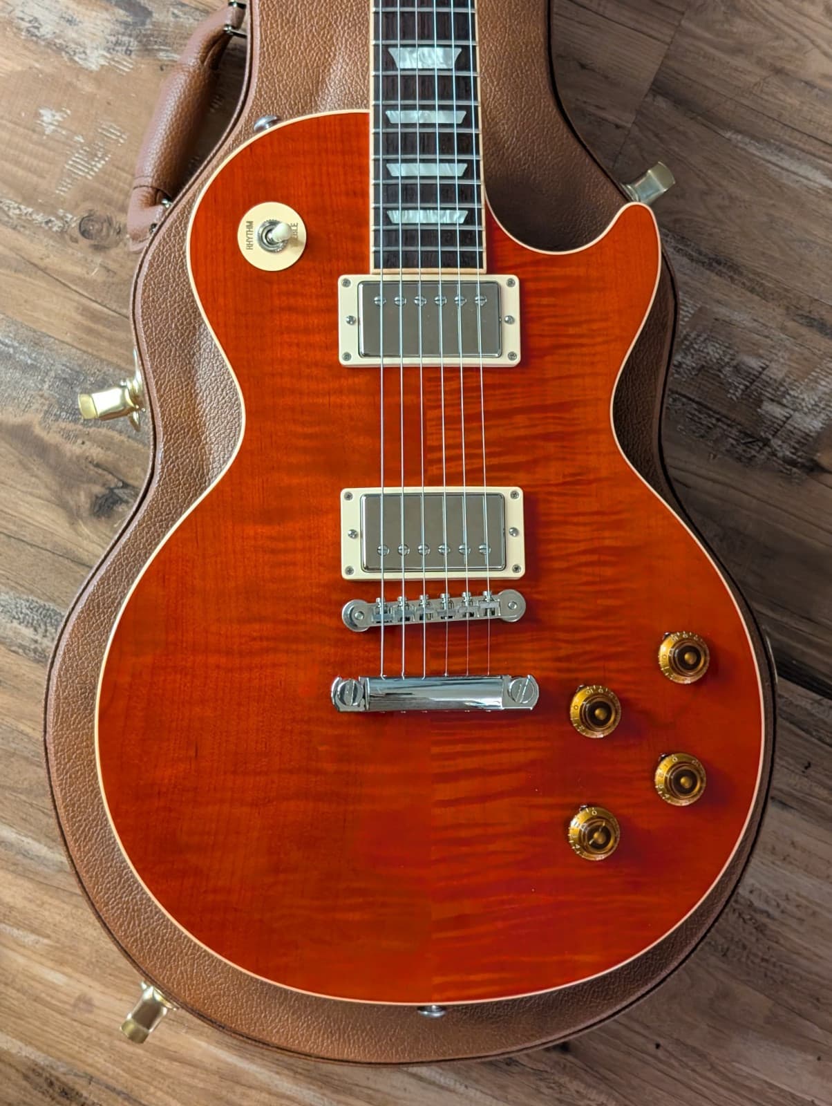 Gibson Les Paul Traditional Electric Guitar 2019 Transparent Cherry Flame W/OHSC