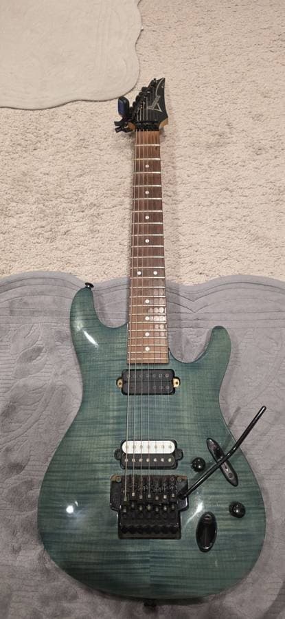 1988 Ibanez S5407 7-String With Upgraded Dimarzio PAF PRO & Evolution Pick Ups