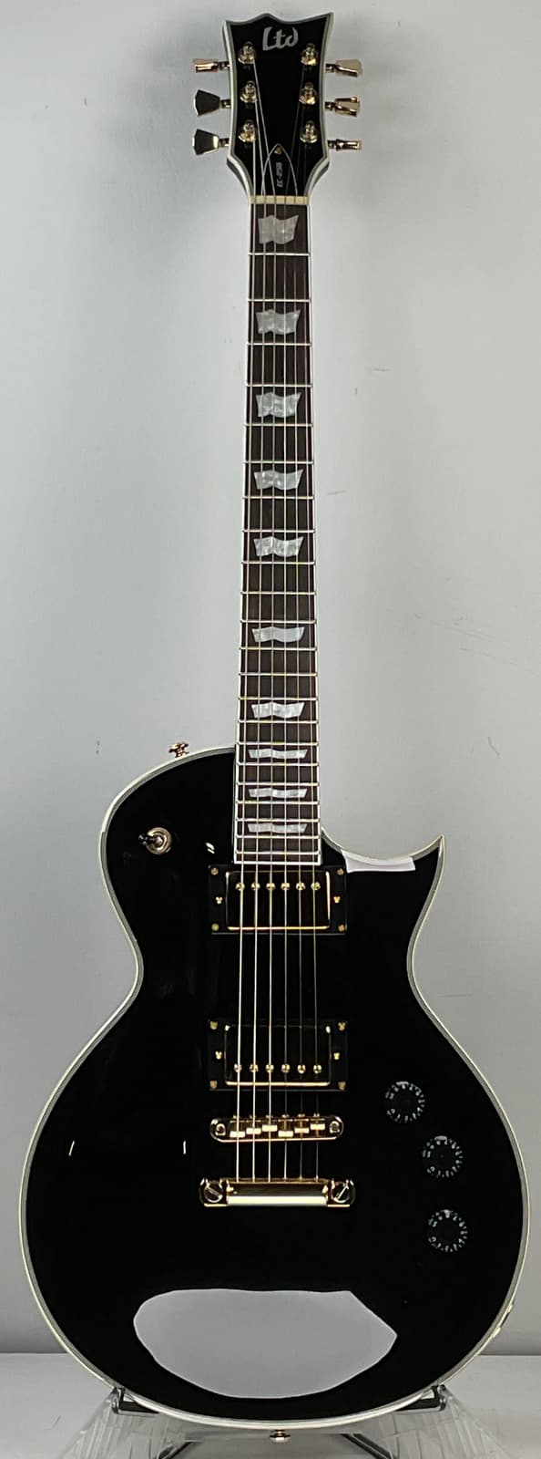 ESP LTD Eclipse EC-256 Electric Guitar - Black - Distressed