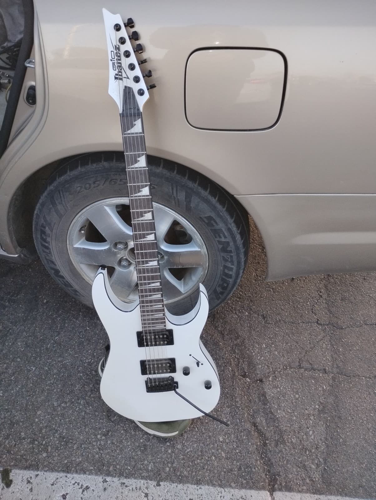 Gio Ibanez guitar barley used
